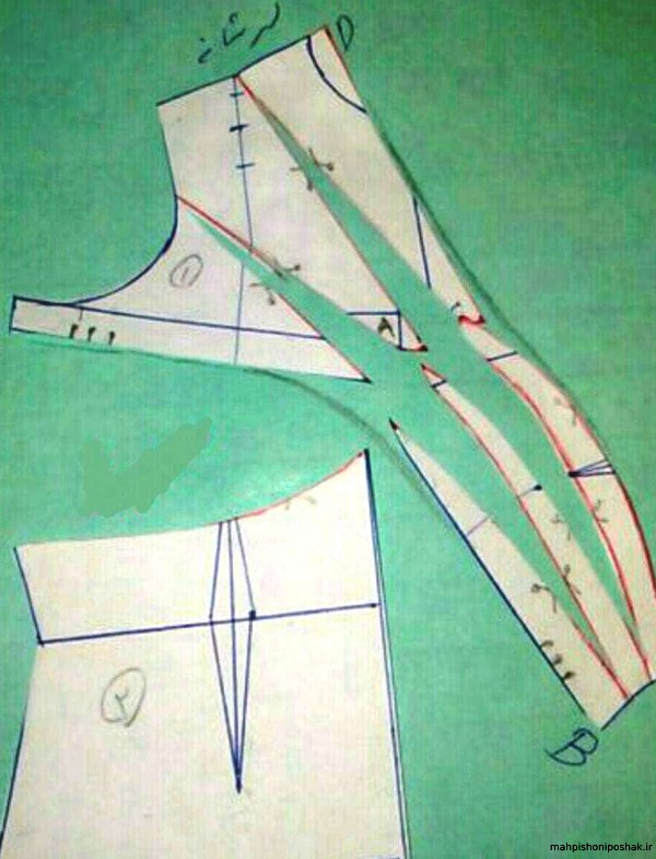 مدل لباس ریون گره ای