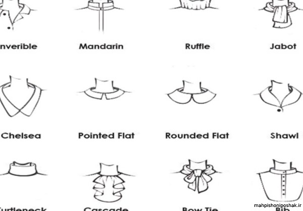 مدل یقه پیراهن ساده