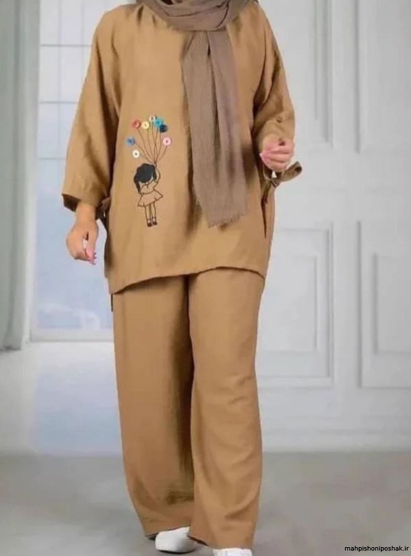 مدل بلوز شلوار ابروبادی دخترانه جدید مدل بلوز شلوار ابروبادی دخترانه جدید