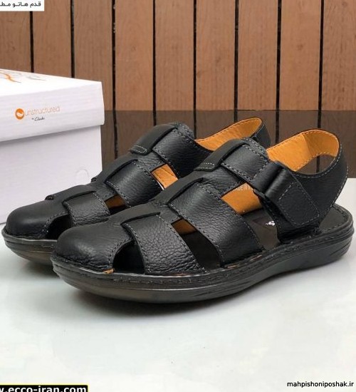 مدل کفش صندل چرم مردانه