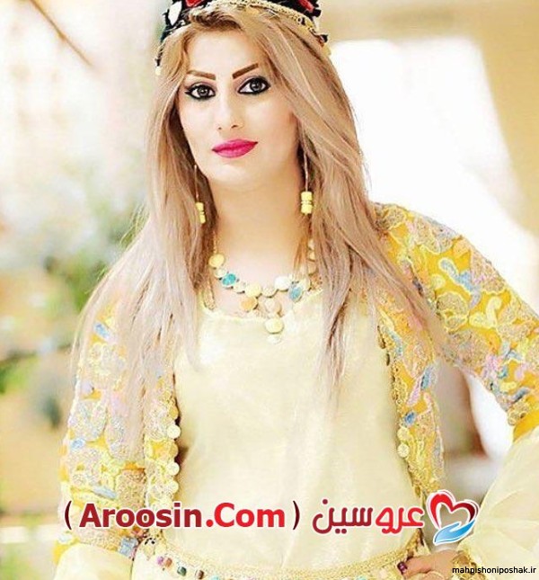 مدل مو دخترانه روی لباس کردی