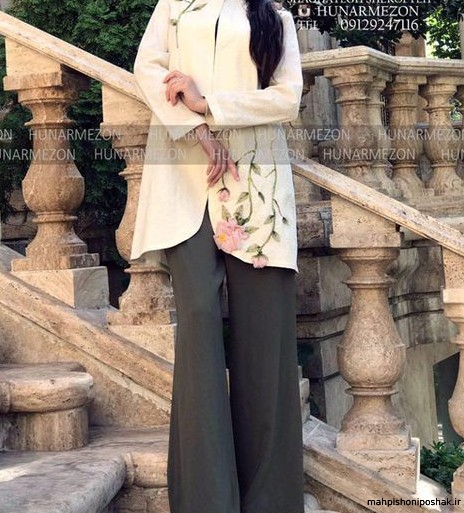 مدل مانتو کمربندی بلند