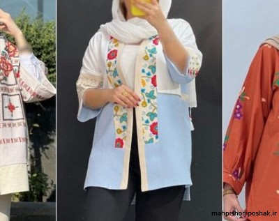 مدل مانتو نقاشی روی پارچه مدل مانتو نقاشی روی پارچه