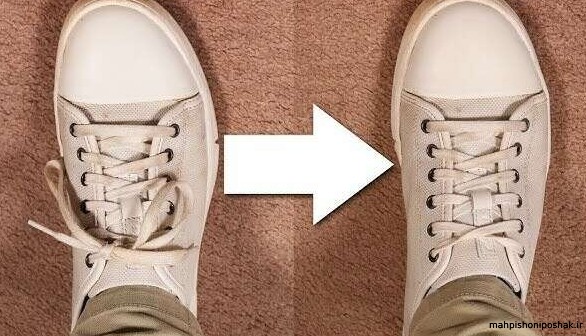 مدل بستن بند کفش بدون گره مدل بستن بند کفش بدون گره