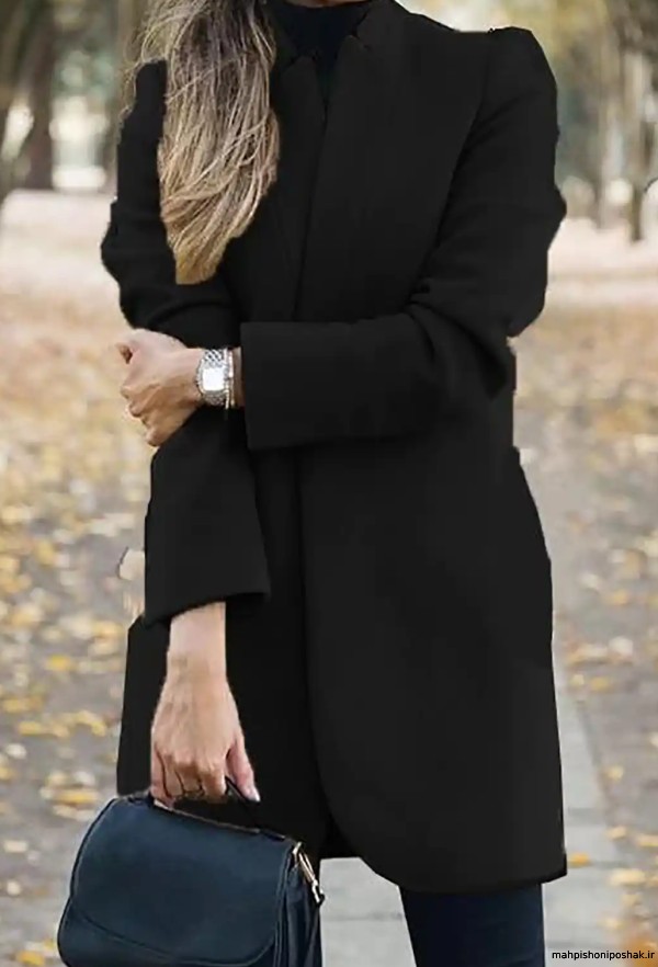 مدل پالتو زنانه رنگ مشکی مدل پالتو زنانه رنگ مشکی