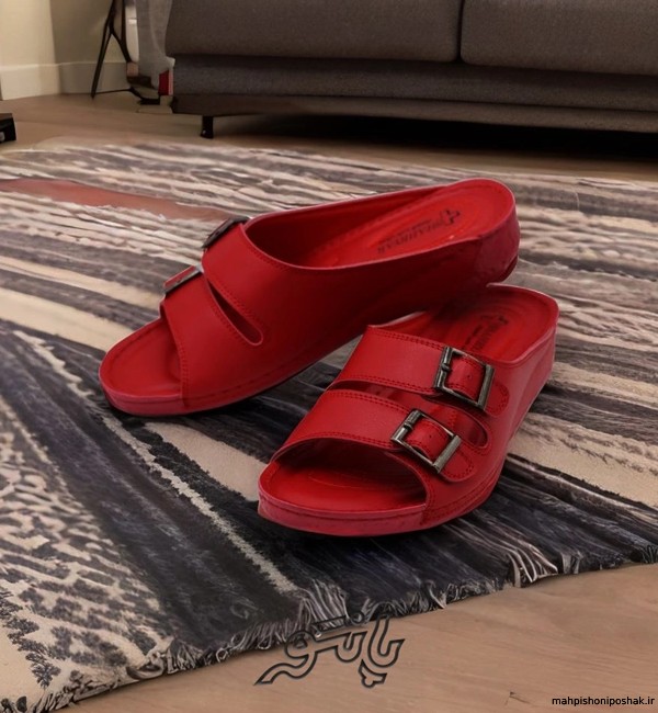 مدل دمپایی چرمی زنانه مدل دمپایی چرمی زنانه