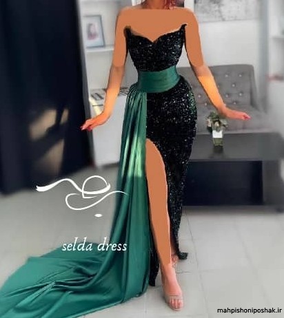 مدل لباس دکلته سفید مدل لباس دکلته سفید