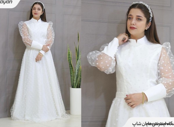 مدل لباس دکلته سفید مدل لباس دکلته سفید