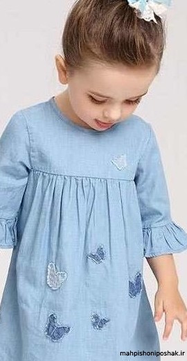 مدل سارافون بچه گانه طرح دار مدل سارافون بچه گانه طرح دار