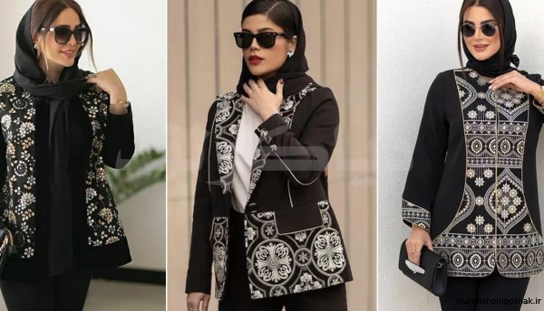مدل مانتو زنانه پارچه طرح دار مدل مانتو زنانه پارچه طرح دار