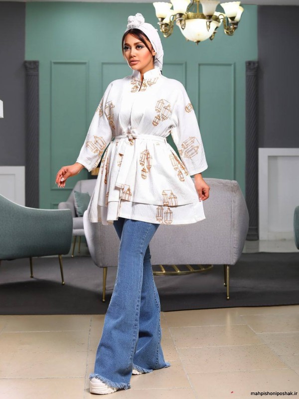 مدل مانتو زنانه پارچه طرح دار مدل مانتو زنانه پارچه طرح دار
