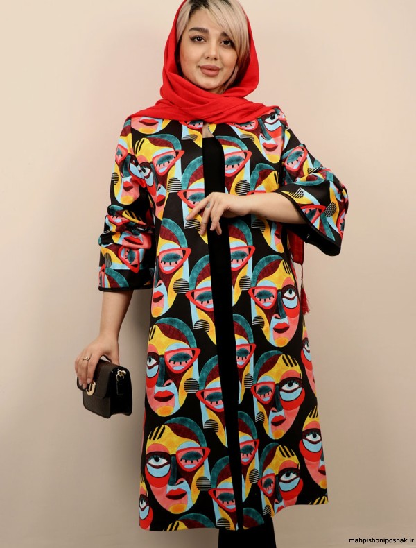 مدل مانتو زنانه پارچه طرح دار مدل مانتو زنانه پارچه طرح دار