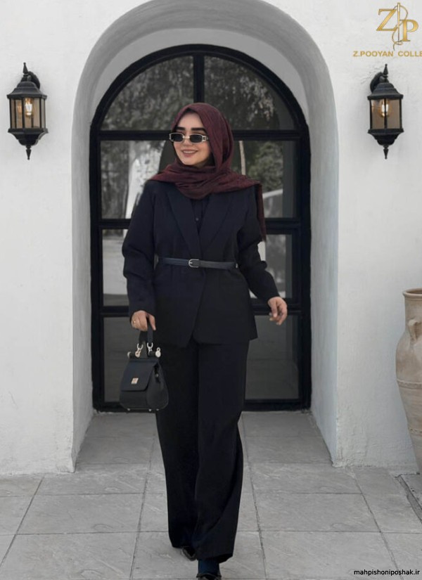 مدل کت و شلوار زنانه مجلسی مشکی