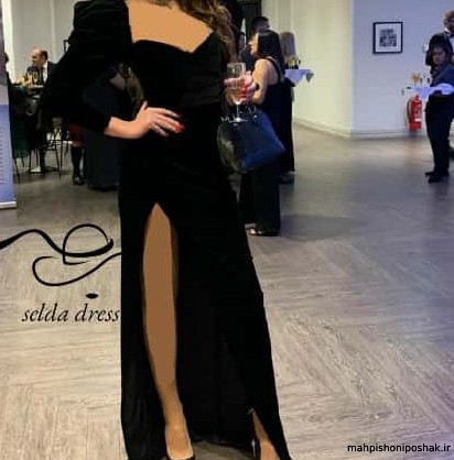 مدل لباس مجلسی دخترانه مخمل کشی مدل لباس مجلسی دخترانه مخمل کشی