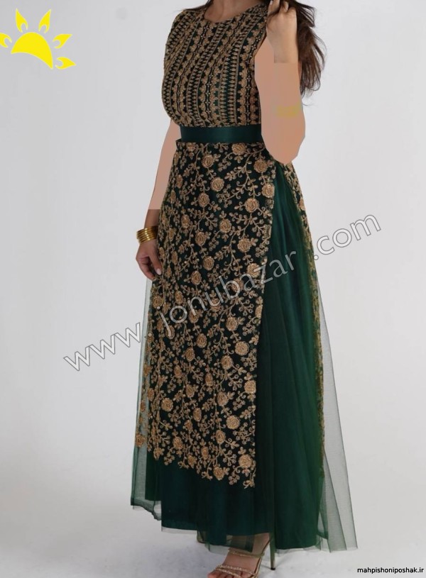 مدل لباس زنانه با پارچه ساتن گلدار مدل لباس زنانه با پارچه ساتن گلدار