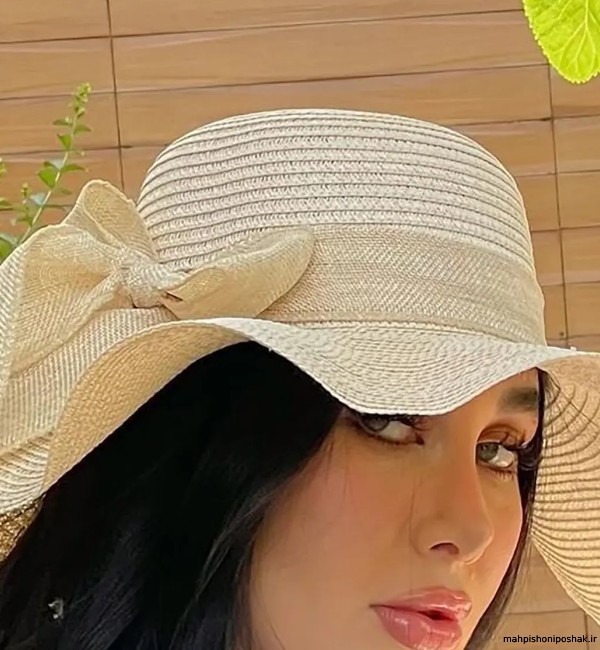 مدل کلاه حصیری دخترانه مدل کلاه حصیری دخترانه