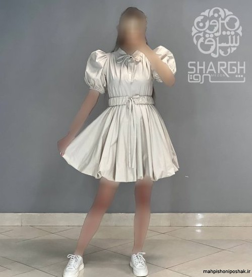 مدل لباس عروسکی استین پفی