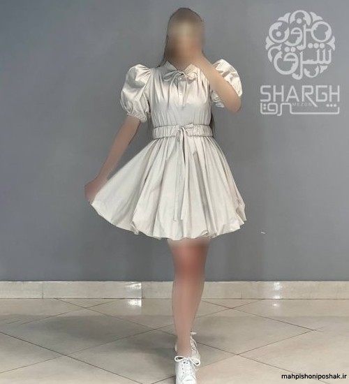مدل لباس عروسکی استین پفی