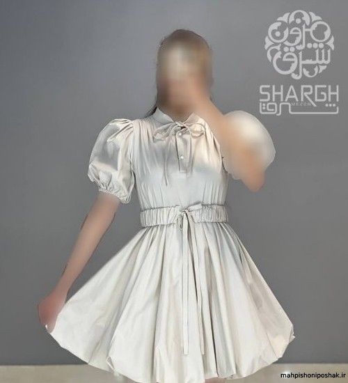 مدل لباس عروسکی استین پفی