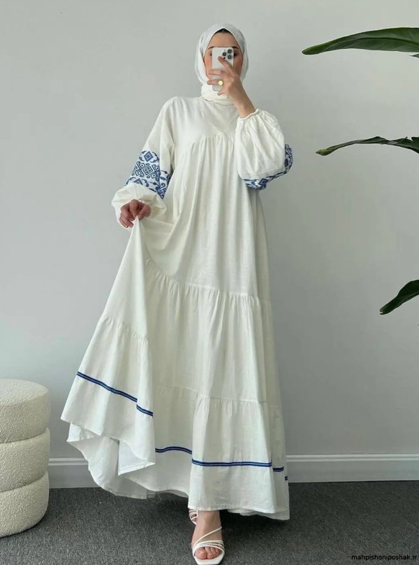 مدل پیراهن زنانه کتان مدل پیراهن زنانه کتان