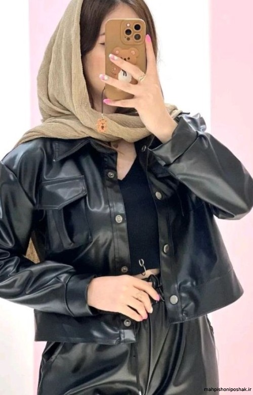 مدل کت نیم تنه چرم مدل کت نیم تنه چرم