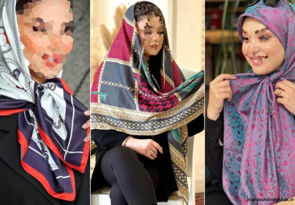 مدل روسری ابریشمی زنانه مدل روسری ابریشمی زنانه