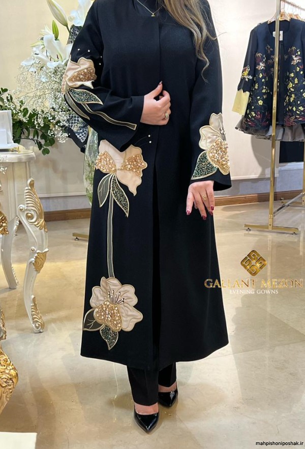 مدل لباس زنانه مشکی طلایی مدل لباس زنانه مشکی طلایی