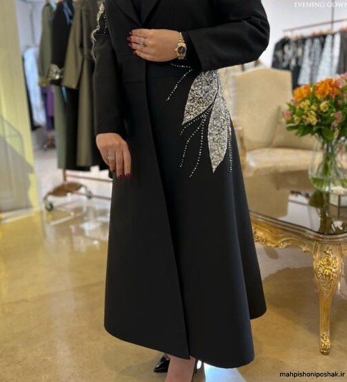 مدل لباس زنانه مشکی طلایی مدل لباس زنانه مشکی طلایی