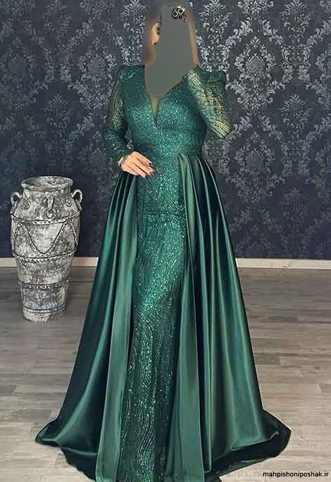 مدل لباس جدید مجلسی بلند
