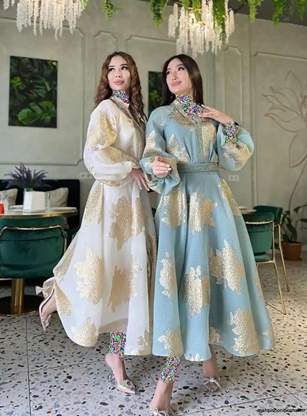 مدل پیراهن چین دار طبقه ای مدل پیراهن چین دار طبقه ای