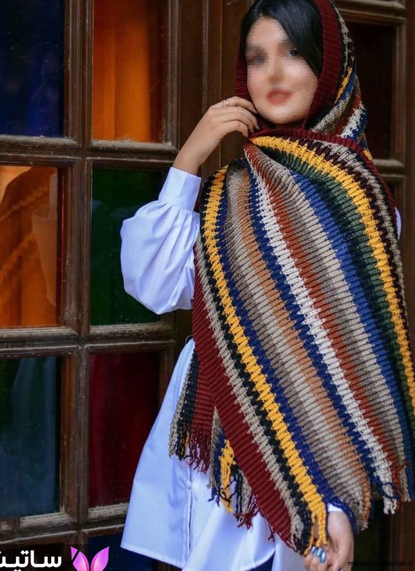 مدل بافتنی شال زنانه مدل بافتنی شال زنانه