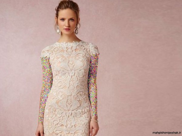 مدل لباس مجلسی گیپور دخترانه