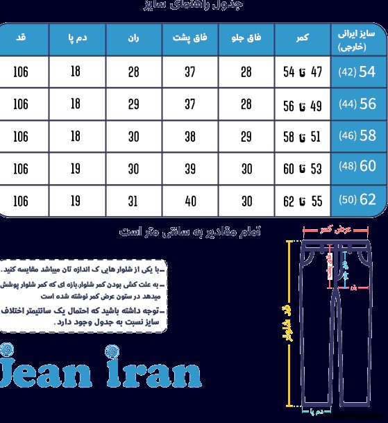 مدل شلوار جین زنانه سایز بزرگ