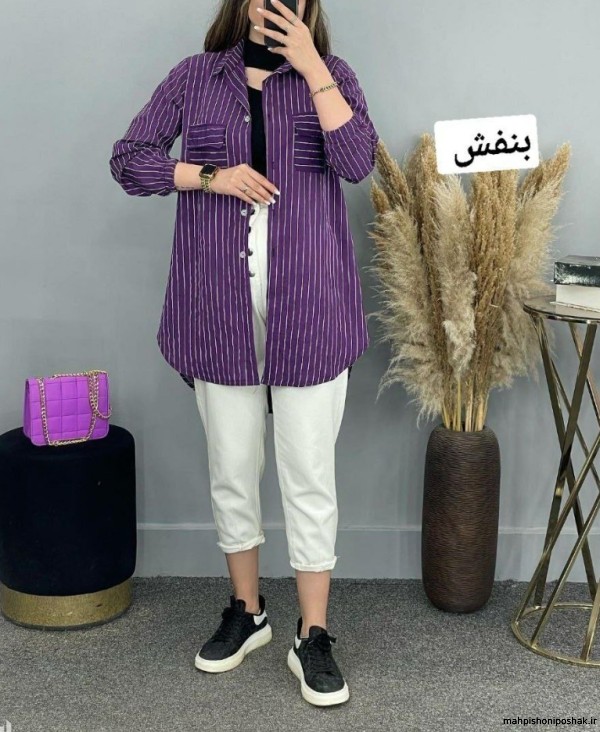 مدل مانتو تابستانی راه راه ۱۴۰۱ مدل مانتو تابستانی راه راه ۱۴۰۱