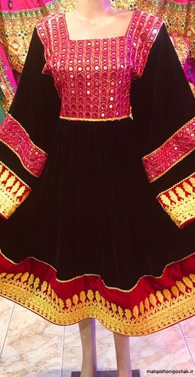 مدل لباس گل نگار افغانی مدل لباس گل نگار افغانی