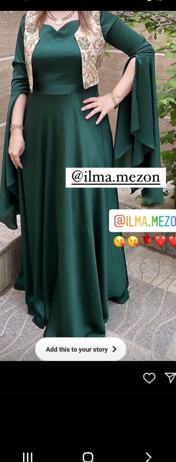 مدل لباس کردی چین دار جدید