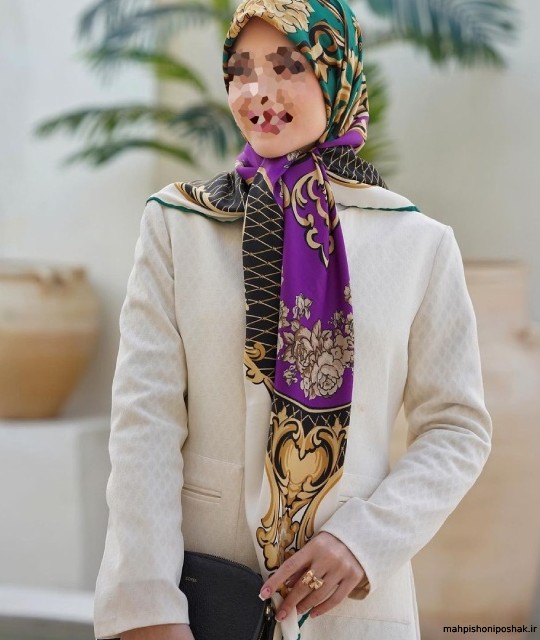 مدل روسری ابریشمی زنانه مدل روسری ابریشمی زنانه