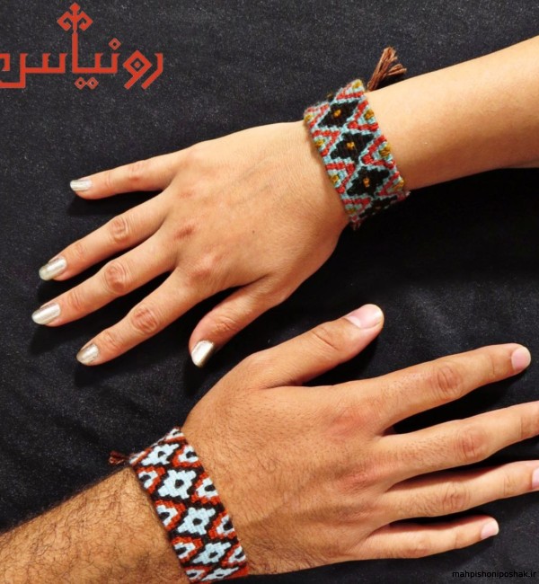 مدل دستبند گلیمی