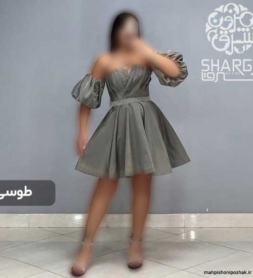 مدل لباس دخترانه دکلته کوتاه