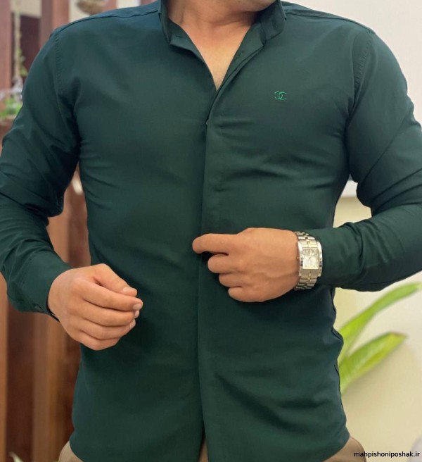مدل پیراهن مردانه دکمه مخفی مدل پیراهن مردانه دکمه مخفی