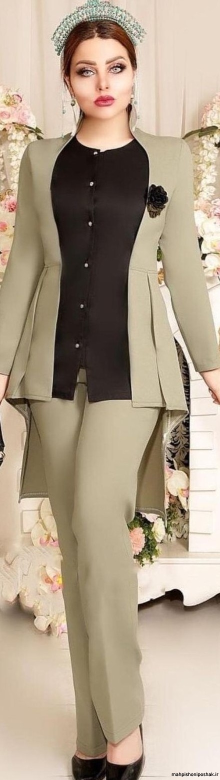 مدل کت شلوار مجلسی زنانه مدل کت شلوار مجلسی زنانه