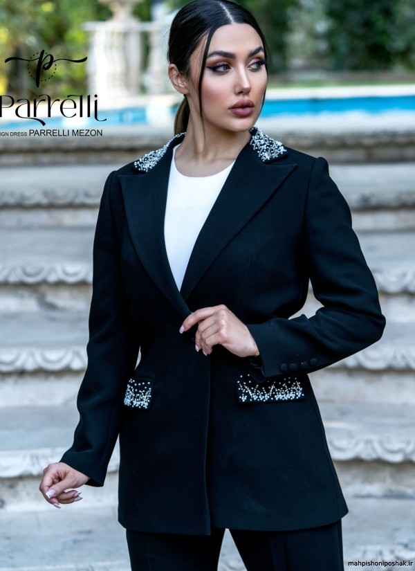 مدل کت شلوار مجلسی زنانه مدل کت شلوار مجلسی زنانه