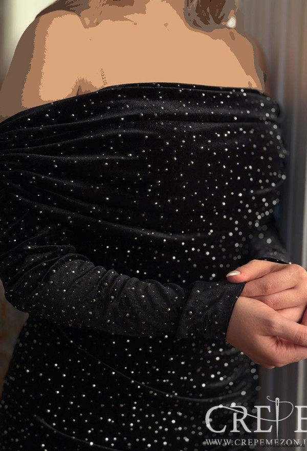مدل لباس مجلسی یقه دکلته مدل لباس مجلسی یقه دکلته