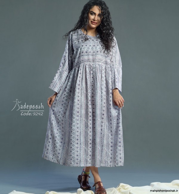 مدل لباس نخی کمر چین مدل لباس نخی کمر چین