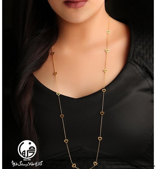 مدل گردنبند رو لباسی طلا