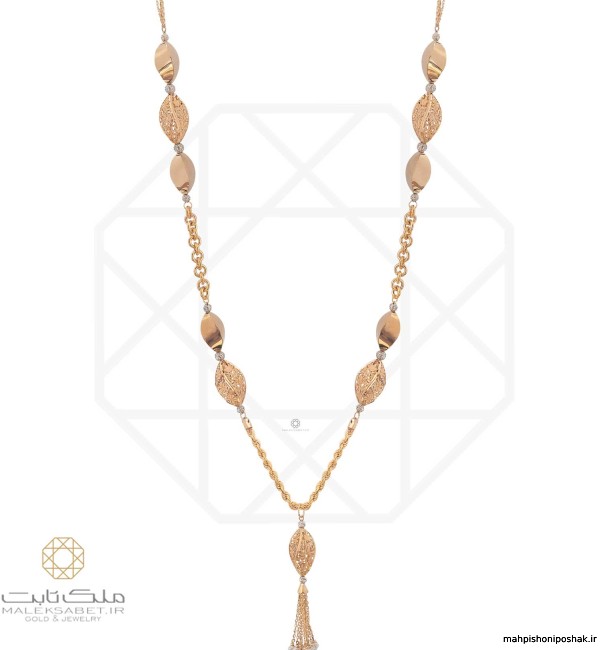 مدل گردنبند رو لباسی طلا