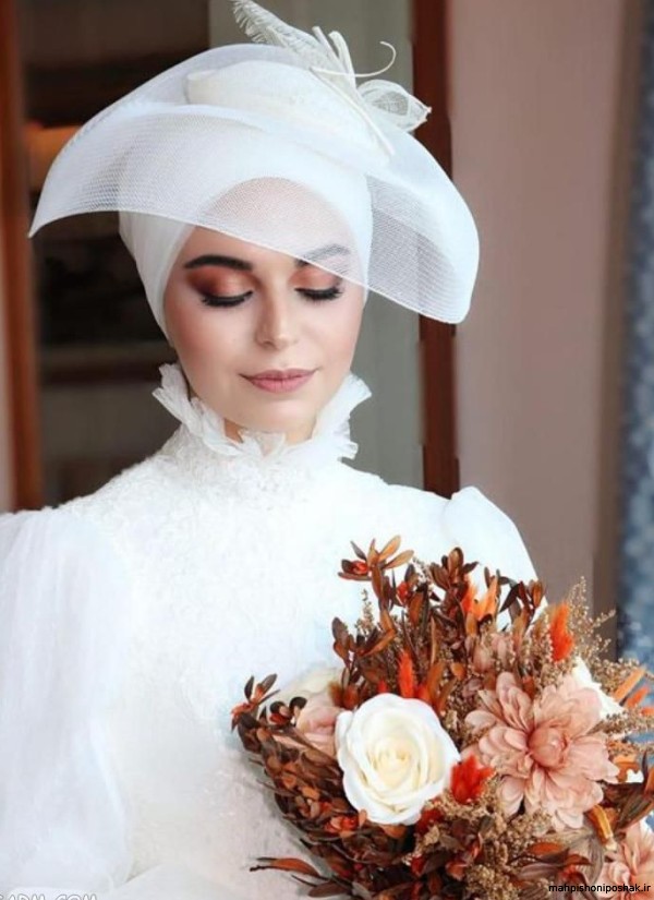 مدل کلاه حجاب عروس مدل کلاه حجاب عروس